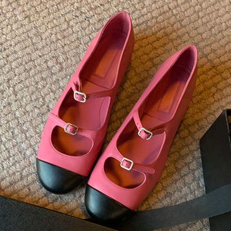 Women Shoes Brands - Eleganckie baleriny Mary Jane damskie z
