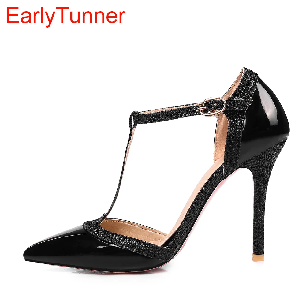 Women Shoes Brands - Nowe Letnie Seksowne Czerwone Morelowe Czarne