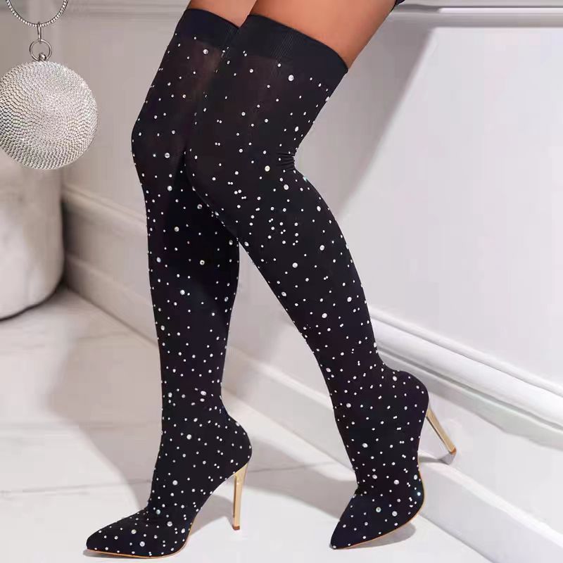 Sock Boot Women - Botki damskie na wysokim obcasie z