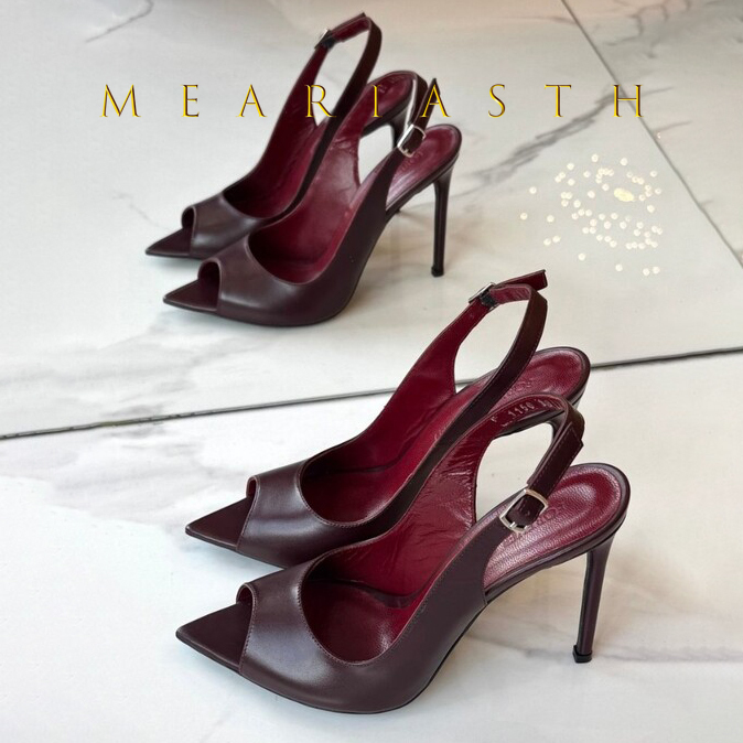 Women Shoes Japanese Brand - Sandały ze skóry lakierowanej w kolorze