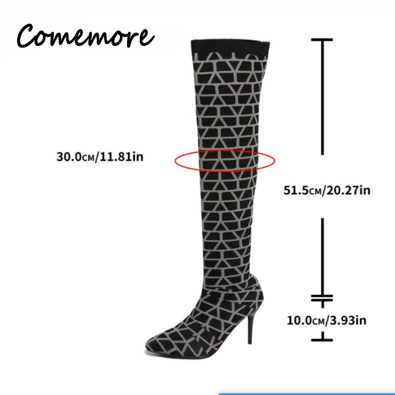 Damskie dzianinowe kozaki za k – Sock Boot Women recenzja i cena