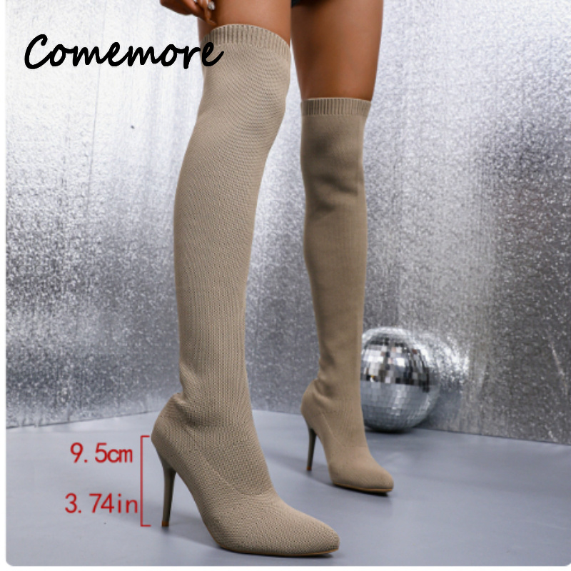 Damskie dzianinowe kozaki za k – Sock Boot Women recenzja i cena