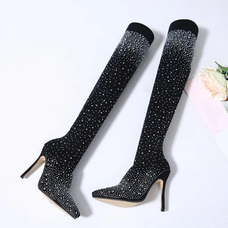Seksowne buty za kolano dla ko – Sock Boot Women recenzja i cena