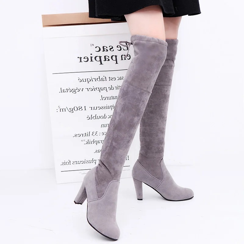 Damskie kozaki za kolano ze st – Sock Boot Women recenzja i cena