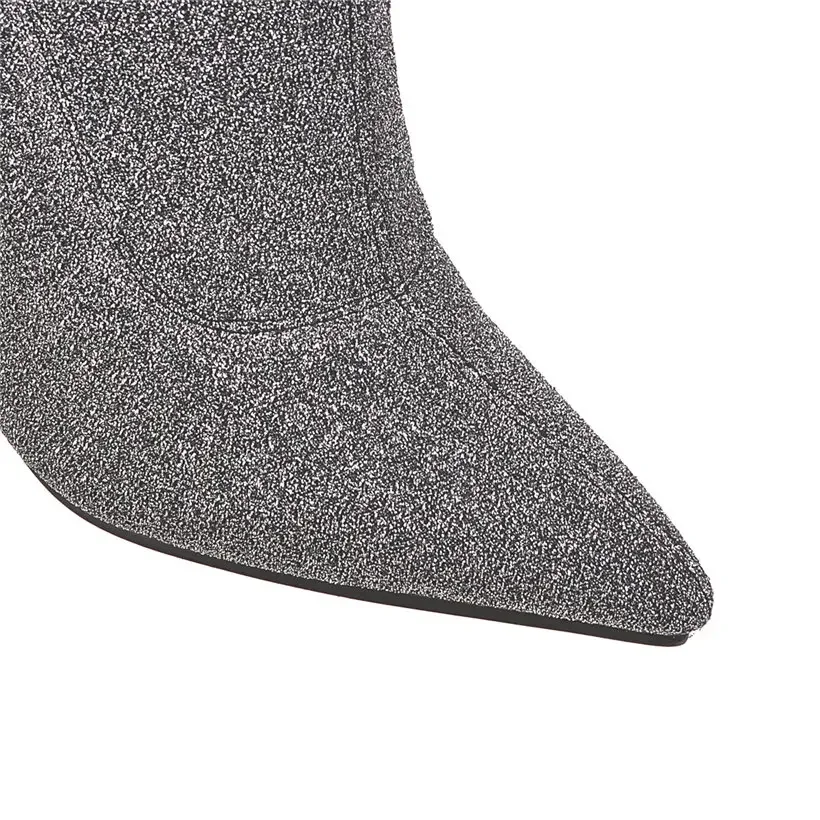 Plus Size Stretch Leopard Over – Sock Boot Women recenzja i cena