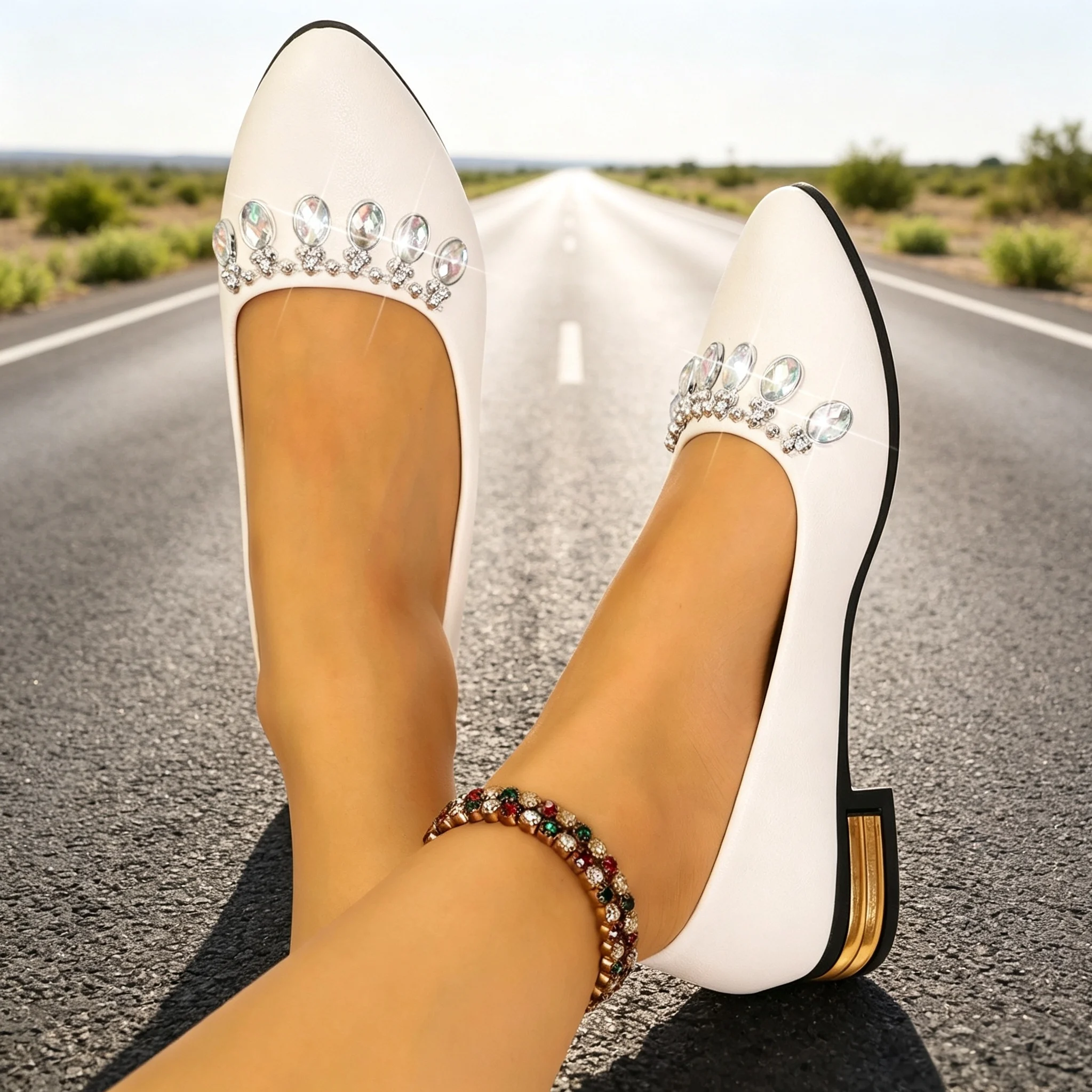 Damskie baleriny z ostrym nosk – Women Shoes Sneakers recenzja i cena
