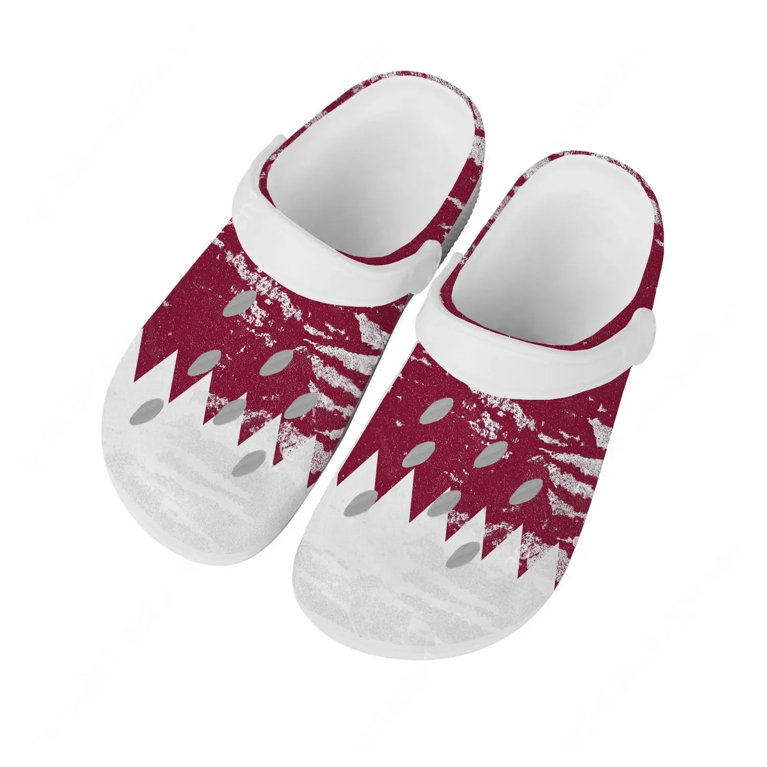 Klapki z motywem flagi Kataru  – Women Shoes Qatar recenzja i cena