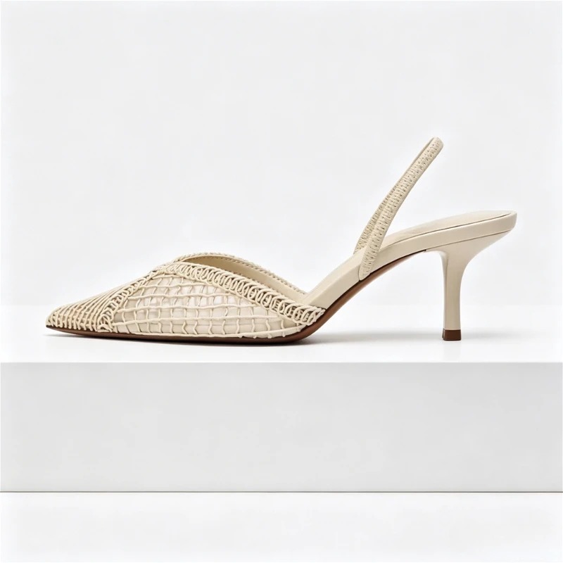 Sandały na obcasie z siateczki – Women Shoes Brands recenzja i cena